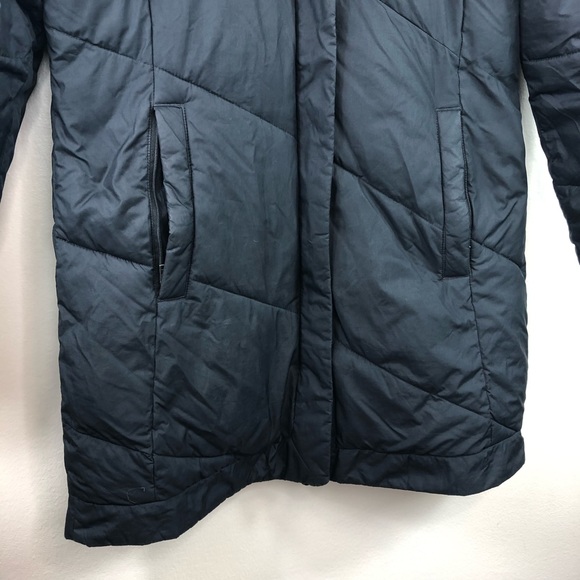 Columbia black faux fur hood parka jacket small - Picture 2 of 8